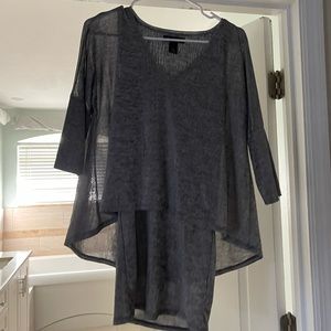 Grey White House & Black Market Dress